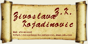 Živoslava Kojadinović vizit kartica